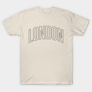 London Black Outline T-Shirt